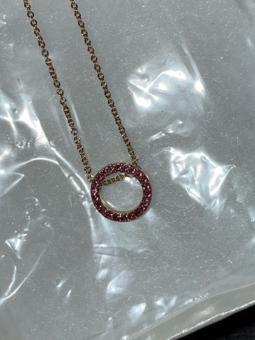 Park Lane Roo Earrings and Necklace gold pink matching jewelry set round - Picture 5 of 6